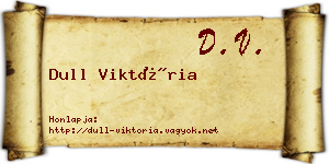 Dull Viktória névjegykártya